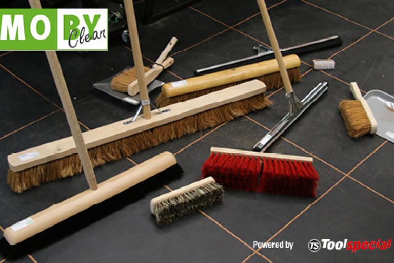 Nieuw van Moby Clean: bezems en toebehoren