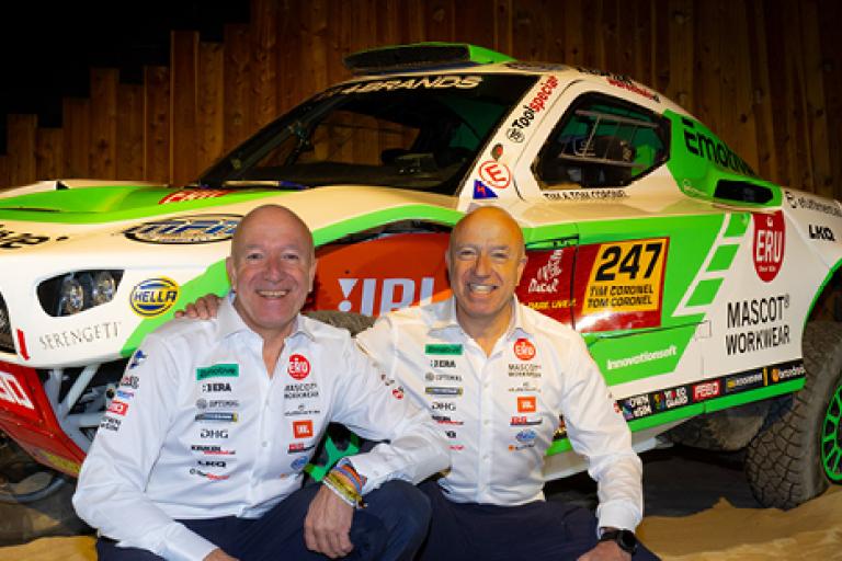 Tim en Tom Coronel klaar voor de 2026 editie van Dakar