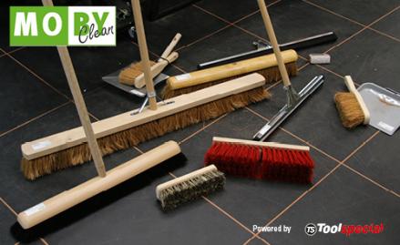Nieuw van Moby Clean: bezems en toebehoren